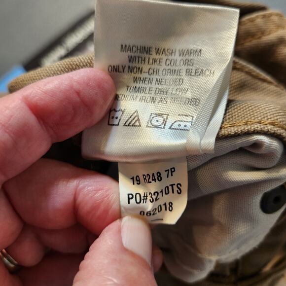 C.E. SCHMIDT WORKWEAR Tan Canvas Straight Leg Carpenter Utility Pant Men 38 x 33 - Picture 6 of 12